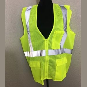 🟢IRONWEAR SAFETY VEST YELLOW STYLE 1284-LZ